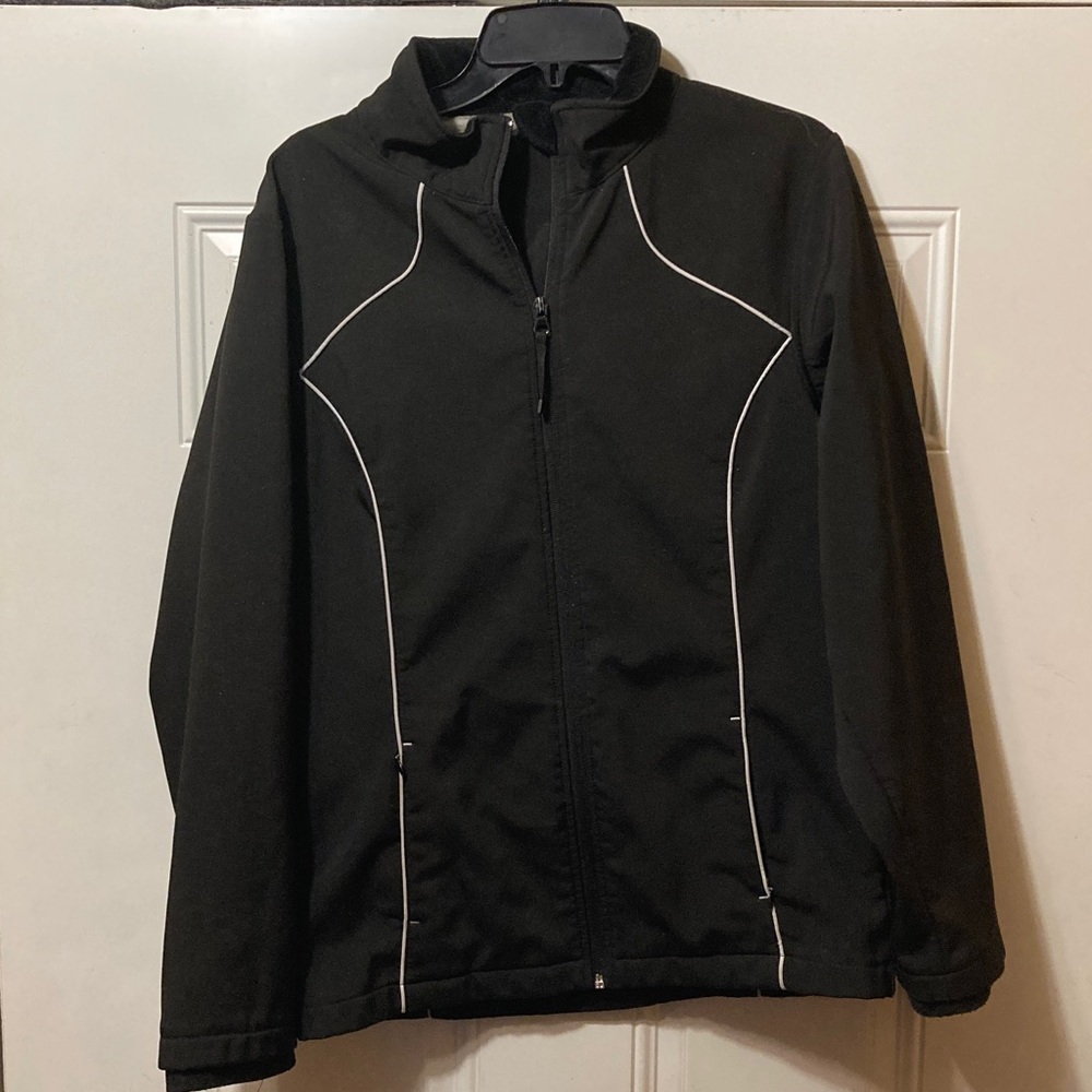 Snozu Black‎ Jacket with White Trim